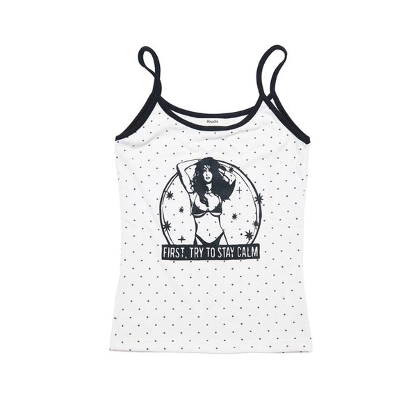 TRY TO STAY CALM Sleeveless (WHITE)