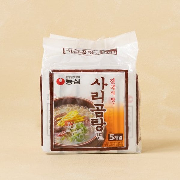 [농심] 사리곰탕면 (110gx5입)