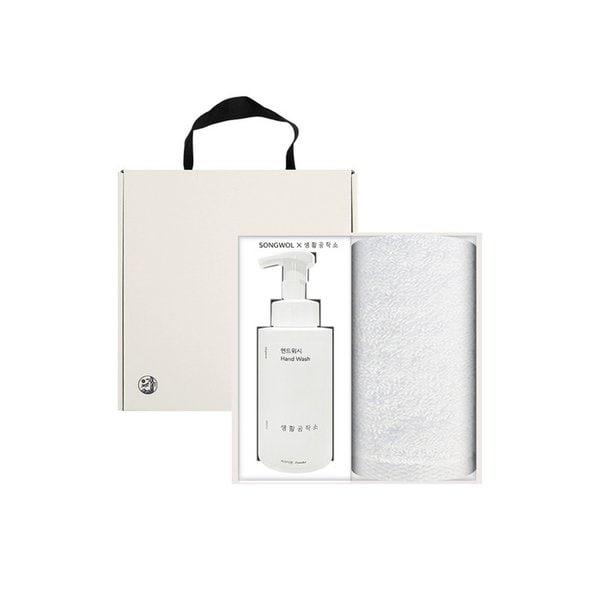 스노우 세면타월 120g 1매 + 생활공작소 핸드워시500ml 선물세트 답례품