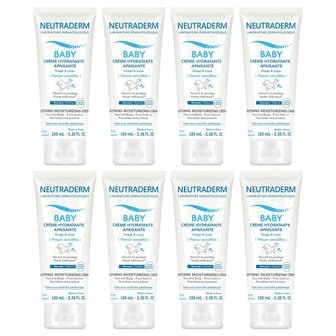  프랑스 NEUTRADERM 뉴트라덤 베이비 더모 수딩 모이스쳐라이징 젤 크림 센서티브 200ml 8개