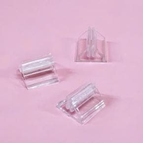 /굿즈하우스 투명 삼각 메모 명함 카드 가격표 홀더 클립 꽂이