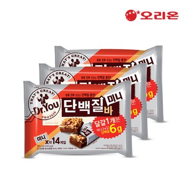  오리온 닥터유 단백질바 미니 202.5g x 3개