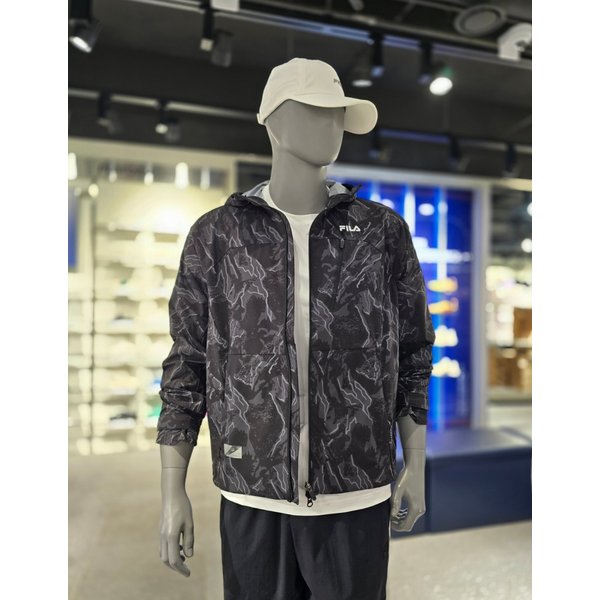 [파주점] 공용 (여성핏별도)트레일런 전판그래픽 바람막이자켓(FS2JKG310U-BLK)