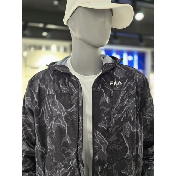 [파주점] 공용 (여성핏별도)트레일런 전판그래픽 바람막이자켓(FS2JKG310U-BLK)