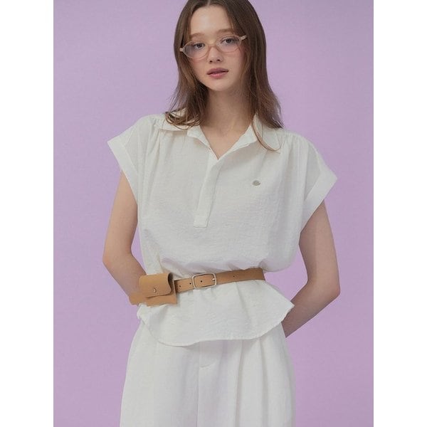 [희경`PICK] 언트 핀턱 카라 오버핏 셔츠