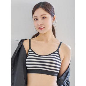 감탄 스트라이프 스트랩 브라팬티 1+1