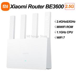 공유기 샤오미 미 라우터 BE3600 2.5G 와이파이 7 무선 2.4GHz 5GHz 듀얼 밴드 메쉬 미지아 미홈 앱 네트