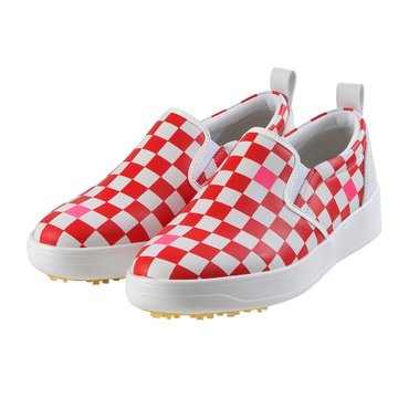 MARTINE GOLF [정상가 298000원]여성 체크패턴 슬립온 레드 (QACH10176)