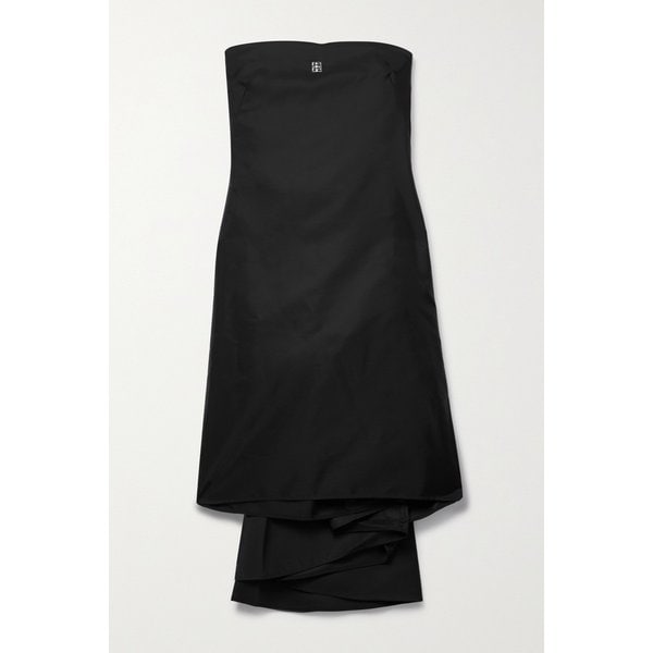 드레이프 장식 트윌 미니 드레스 블랙 1647597310941664