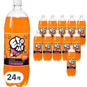 탑씨 일화 제로 오렌지 탄산음료, 1.5L, 24개