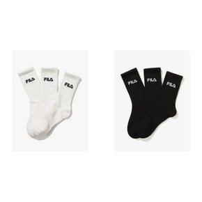 데일리양말 베이직양말 에센셜 장목양말 3번들 2종 택1 FS3SCG1305X SKU L