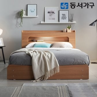 동서가구 후이 수납 LED 퀸 Q 침대 프레임 DF638376