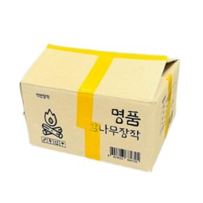 국산 참나무 장작 1box 땔감 숯 마른 굵은 불쏘시개 캠핑 오래타는 장작 10kg