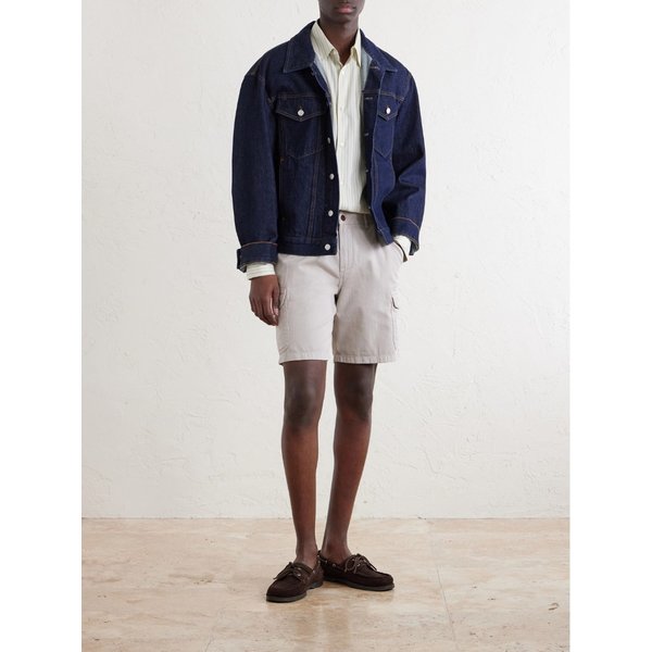 미스터 피 스트레이트 레그 코튼 트윌 카고 쇼츠 46376663163001562