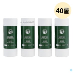 프로그 행주 타올 다회용 일회용 손수건 40매 40롤