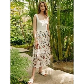 CACTUS FLOWER LONG SKIRT WT