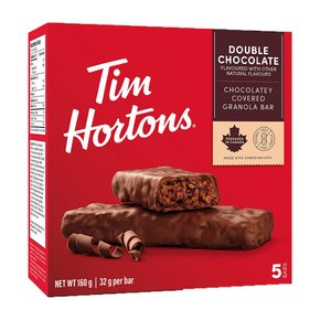 Tim Hortons 팀 홀튼 더블 초콜릿 그래놀라 바 피넛프리 5개