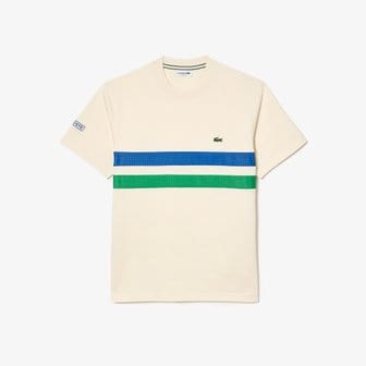 라코스테 [시흥점] 남성 체스트 스트라이프 티셔츠 TH9769-55G
