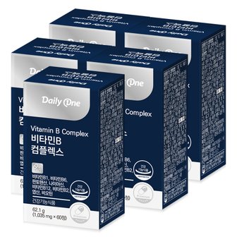 데일리원 비타민B 컴플렉스 1,035mg X 60정 5통