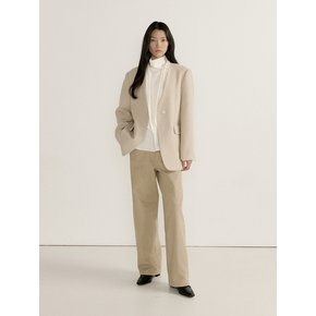 PIGMENT ROUNDING WIDE PANTS (BEIGE)