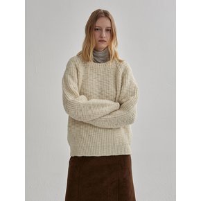 MINIMAL HEAVY PULLOVER (sand ivory)
