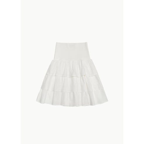 샵아모멘토 기마구아스 25FW Joan Midi Skirt, White