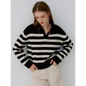 Collar Stripe Pullover