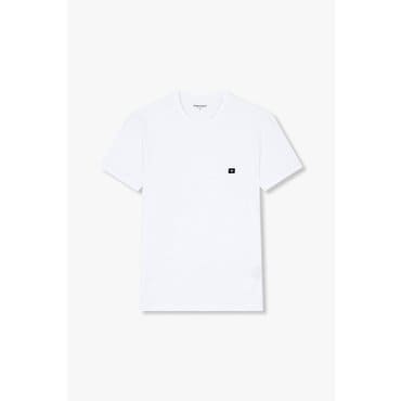 EMPORIO ARMANI 남성 이글 패치 피케 라운지 티셔츠 (0815114011)