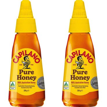  카필라노 퓨어 허니 호주산 꿀 Capilano Australian Honey Twist Squeeze 220g 2개