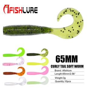 뿜뿜 65mm 3g 컬리 테일 그럽 소프트웜