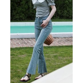 Cest_High waist retro flare pants