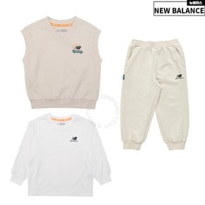 뉴발란스키즈  ESSENTIAL 조끼 3PCS 세트 NK9YC3404U-39