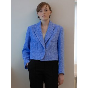 Blue Tweed Crop Jacket VC2412JK104M