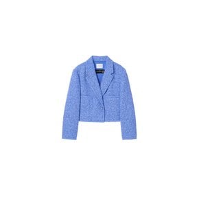 Blue Tweed Crop Jacket VC2412JK104M