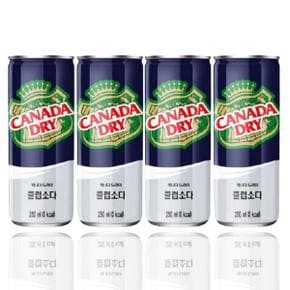 코카콜라음료 캐나다드라이 클럽소다 250ml 30캔 1박스 탄산수 음료