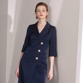 [최초가:368000원]Kate / Tailored Collar Frill Detail Dress