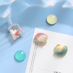오로라조개 5P set 냉장고자석 마그넷 작지만 강력한 귀여운 메모홀더 자석