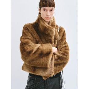 JOEY FAUX FUR JACKET CAMEL