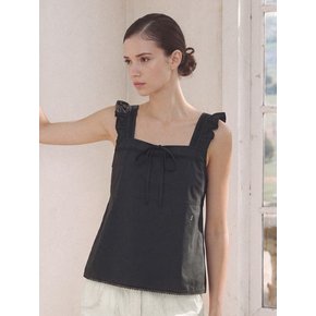 MERLINE RUFFLE BLOUSE (BLACK)