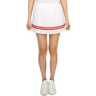 스포티앤리치 여성 미니 플리츠 스커트 SK1061WH WHITE