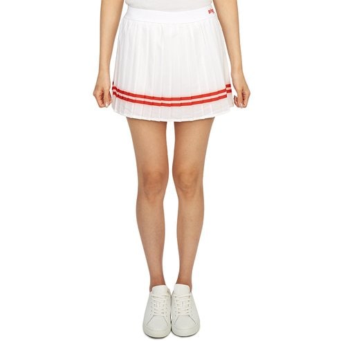 스포티앤리치 여성 미니 플리츠 스커트 SK1061WH WHITE