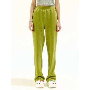 Two Tone Velour Pants_Light Green