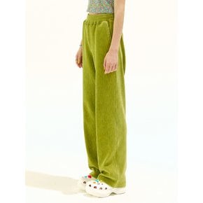 Two Tone Velour Pants_Light Green