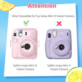 kinokoo instax mini 12 Fujifilm INSTAX mini 12 케이스, 체키 케이스 클리어 체키 필름 수납