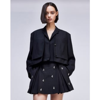 송지오 [파주점] [송지오우먼] 스타 쥬얼 미니 스커트 블랙 WH2SK301BK