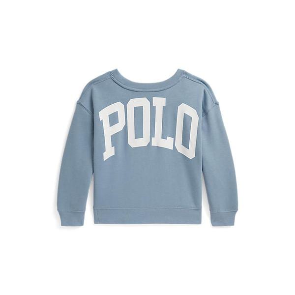 폴로 키즈 여아 2-6세 로고 테리 스웨트셔츠(CWPOKNIR8020605400)