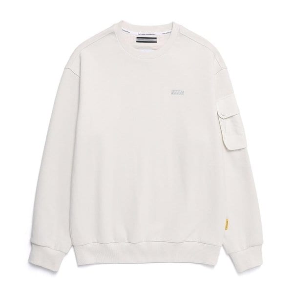 [여주점] N251USW100 NRN 소매포켓 세미오버핏 맨투맨 BIRCH