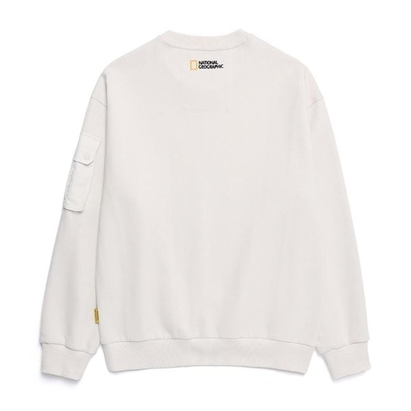 [여주점] N251USW100 NRN 소매포켓 세미오버핏 맨투맨 BIRCH