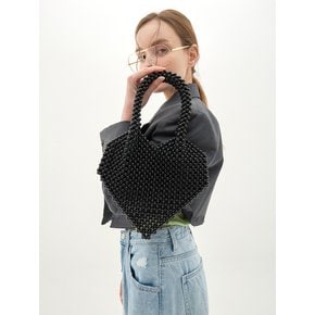 Guseul Heart Bag(구슬 하트백)_Black