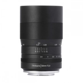 세븐 크래프츠맨칠공장 7Artisans 60mm F2.8 Macro E 마운트 소니 E APS-C 블랙 렌즈